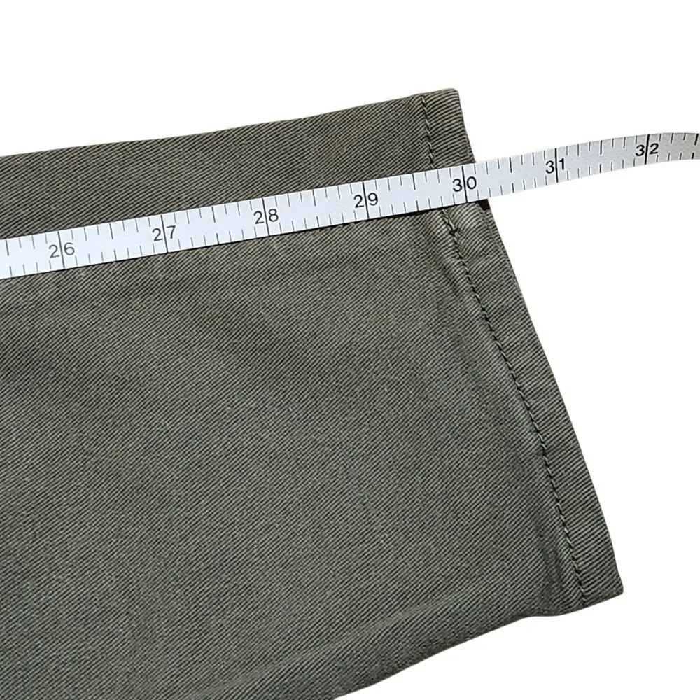 Eddie Bauer Elysian Olive Green Stayshape Stretch Skinny Jeans Womens 6 Gorpcore